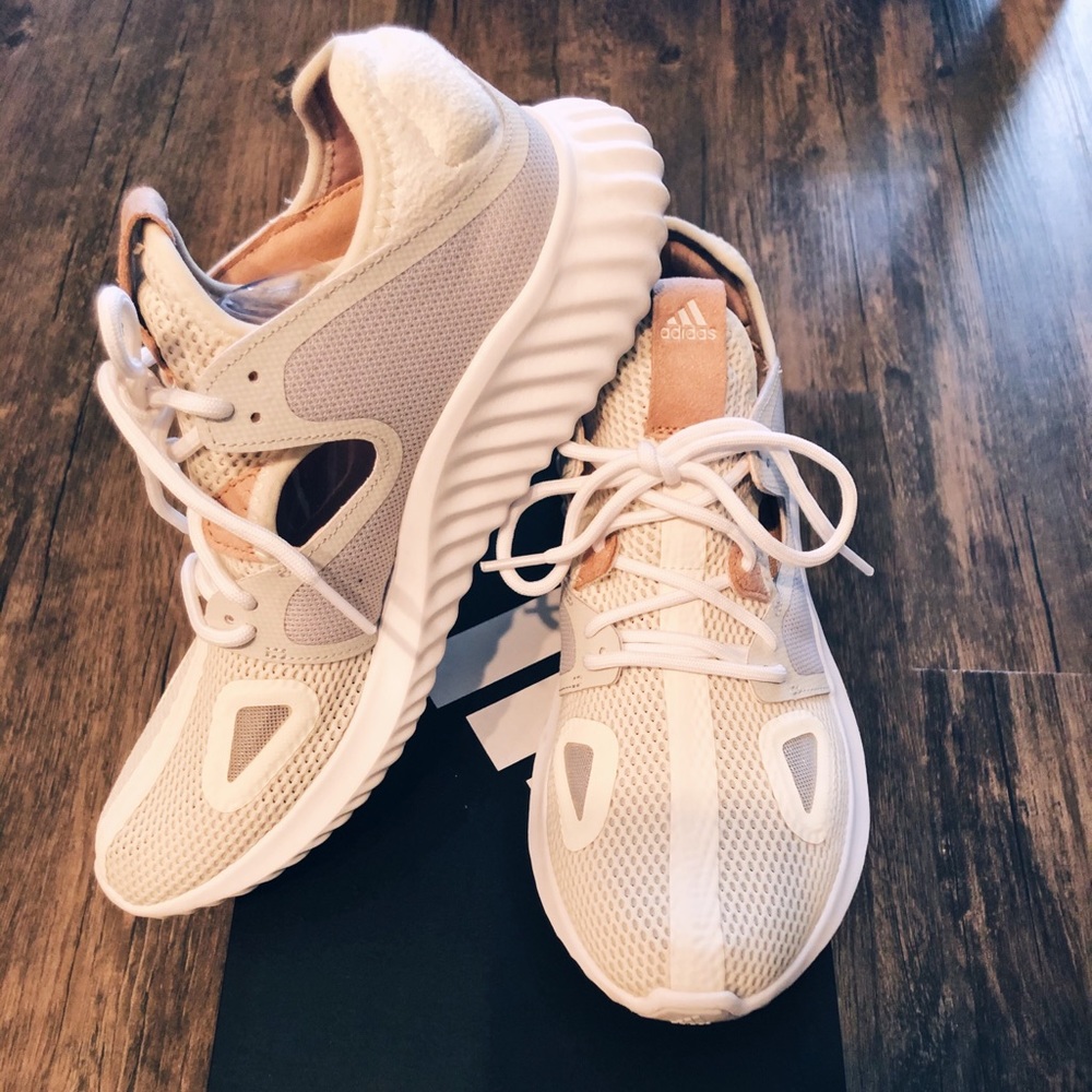 adidas Women's Run Lux Clima in Ash Pearl / White
